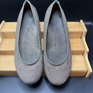 Vionic Ballet Flats Womens Size 8 Brown Sparkly Arch Support Comfort Shoes